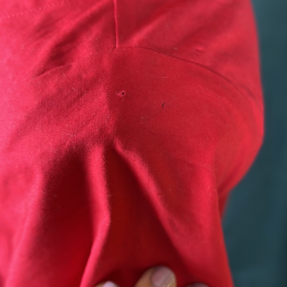 Fire Engine Red Shift Dress - Picture 3 of 5